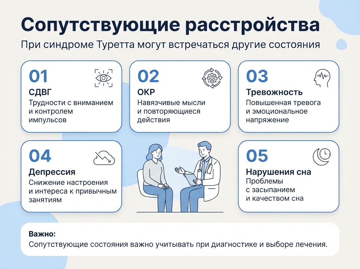 Лечение синдрома Туретта в Петровом Вале инфографика
