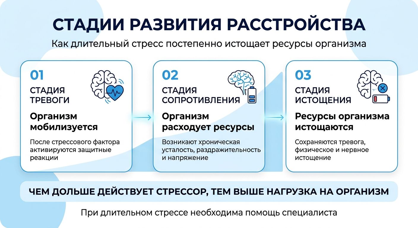 Лечение стресса в Петровом Вале инфографика